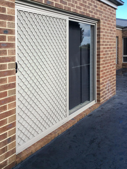 Diamond Grille Sliding Doors